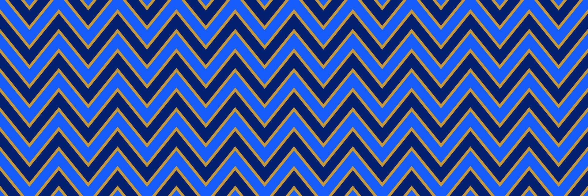 Seamless zig zag chevron pattern. Blue geometric background for design textile, fabric swatch, scarf cloth, print template. Navy color repeating wallpaper. Masculine backdrop vector