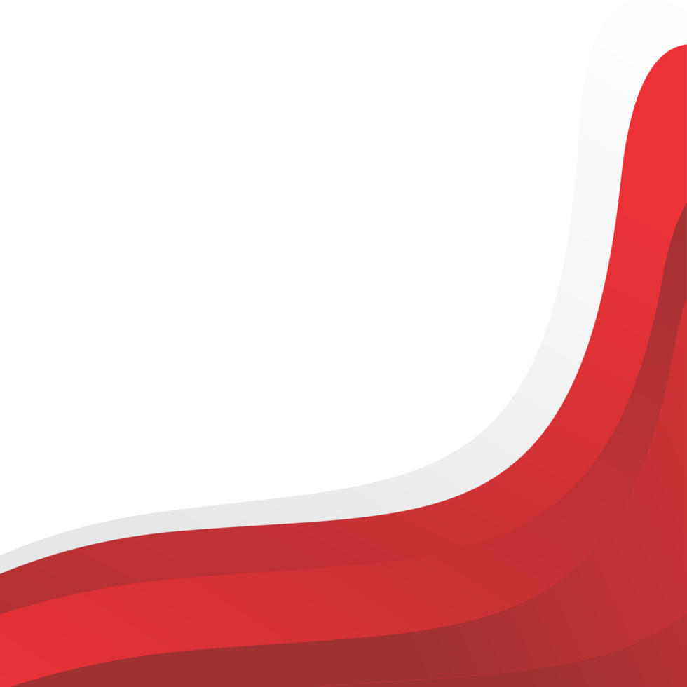 red waves and white background png