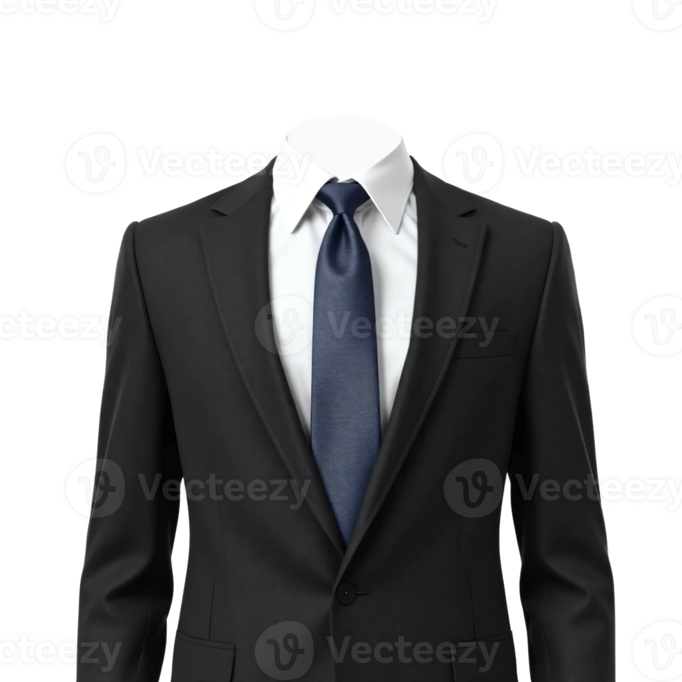A suit and tie on a mannequin png