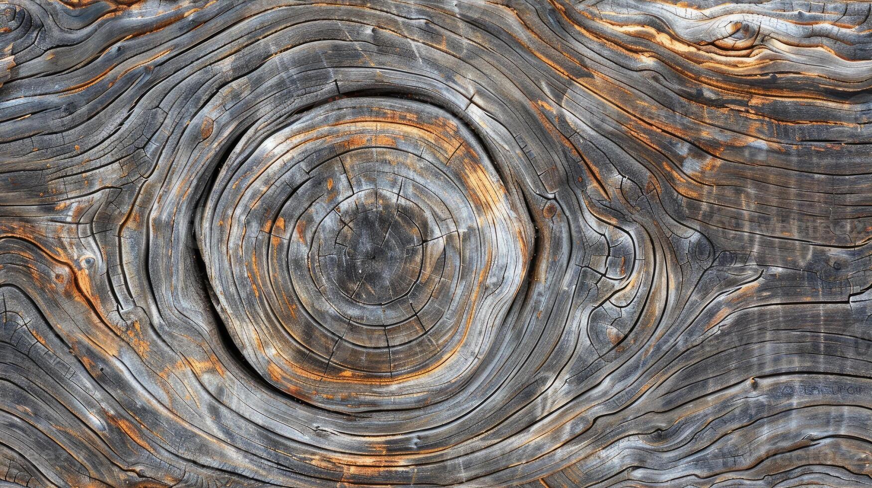 A close up of a wood texture with a circle in the middle photo