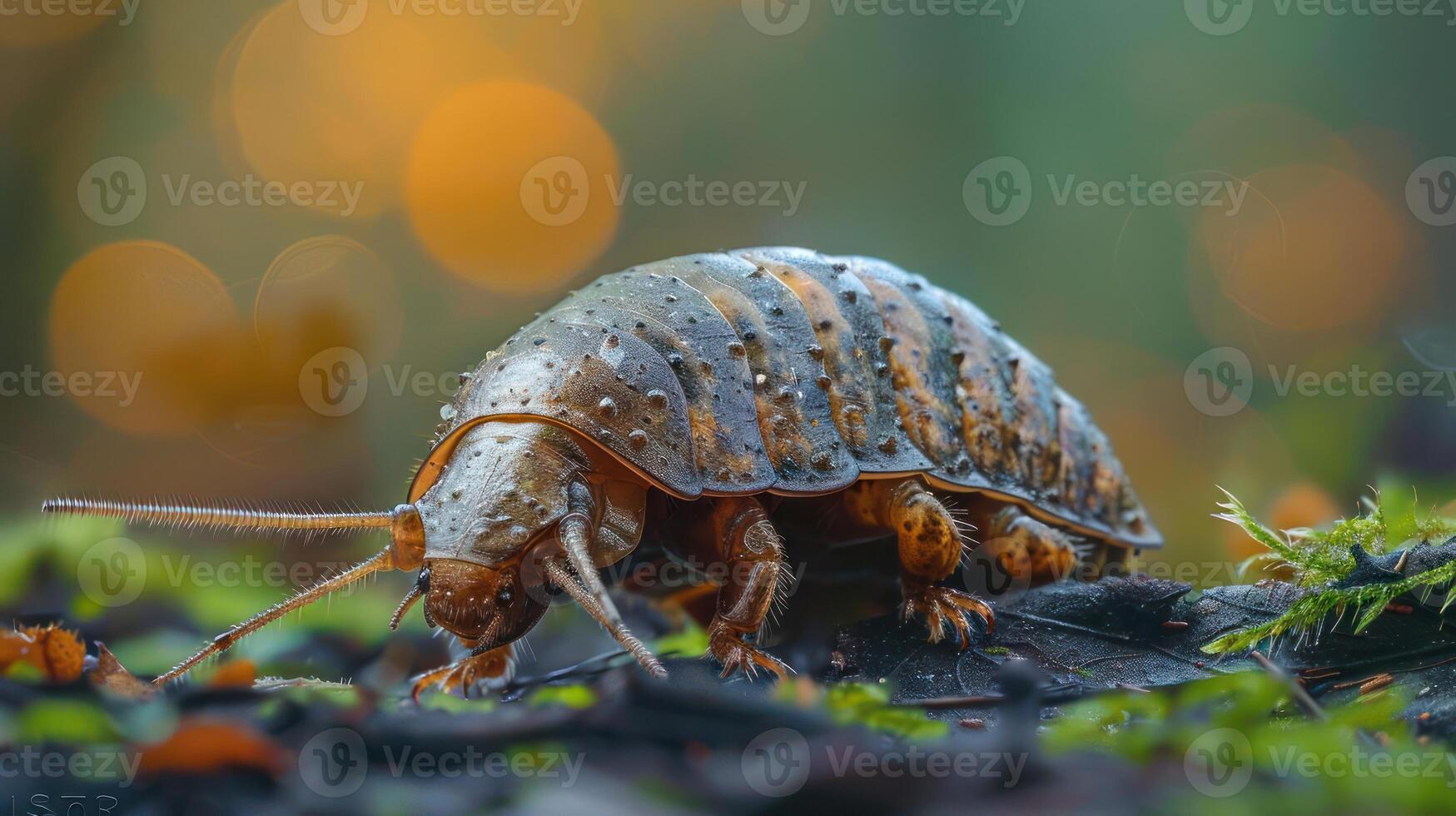 A close-up of a cockroach on the ground photo