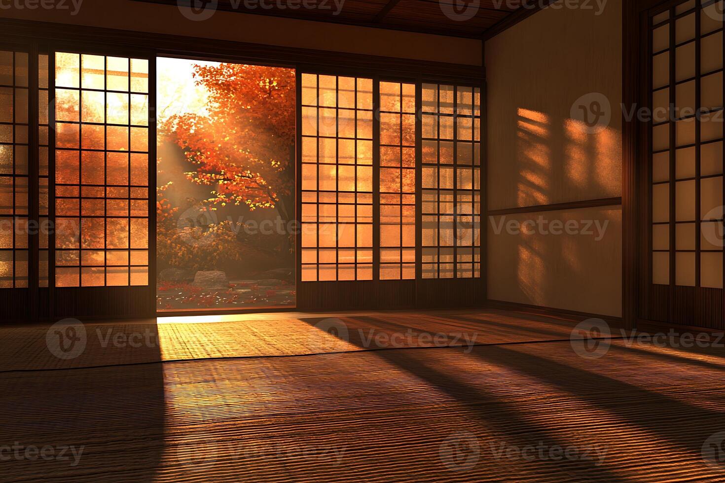 A room with a wooden floor and a window photo