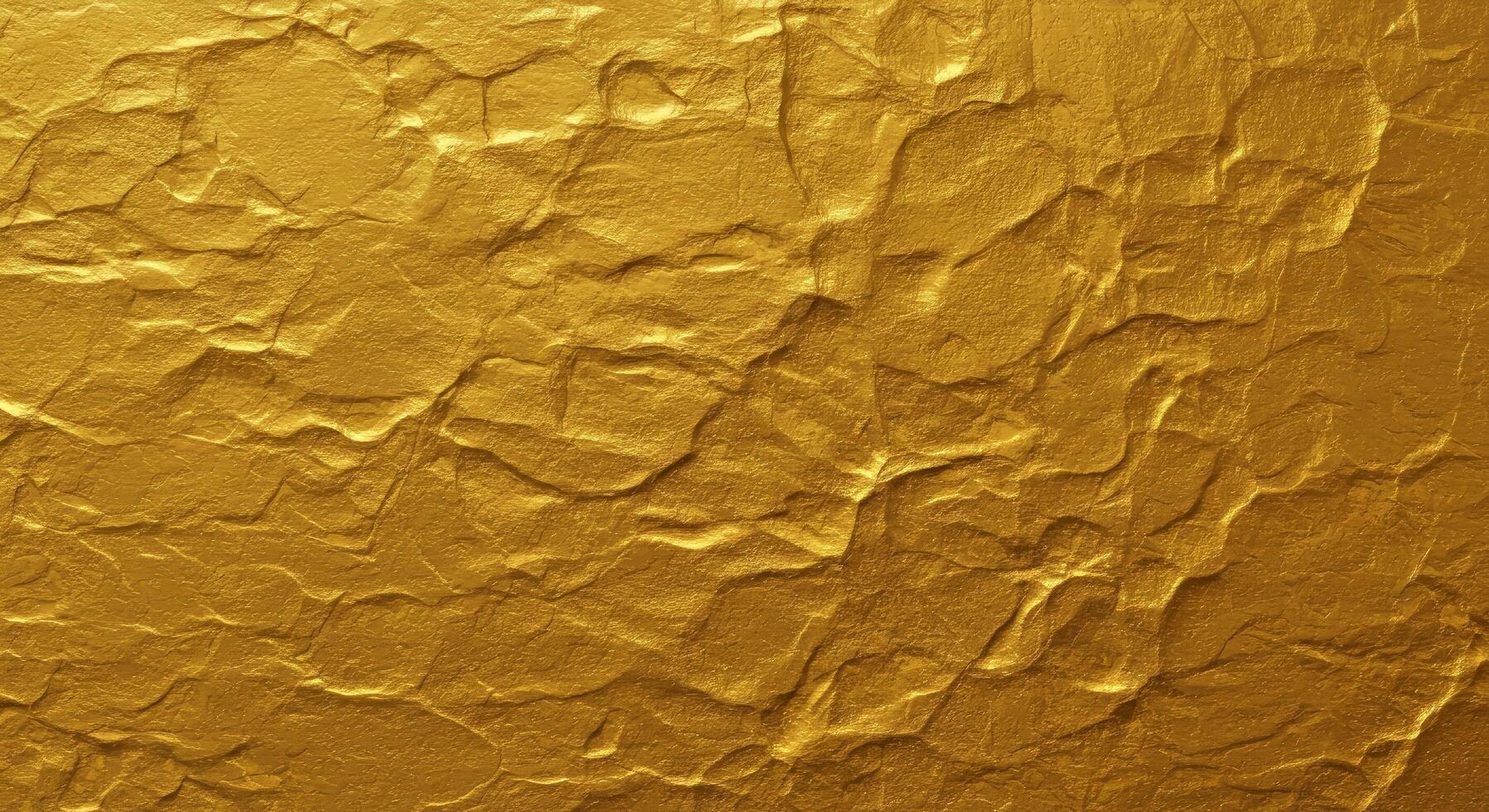 Golden texture background with cracks and scratches photo