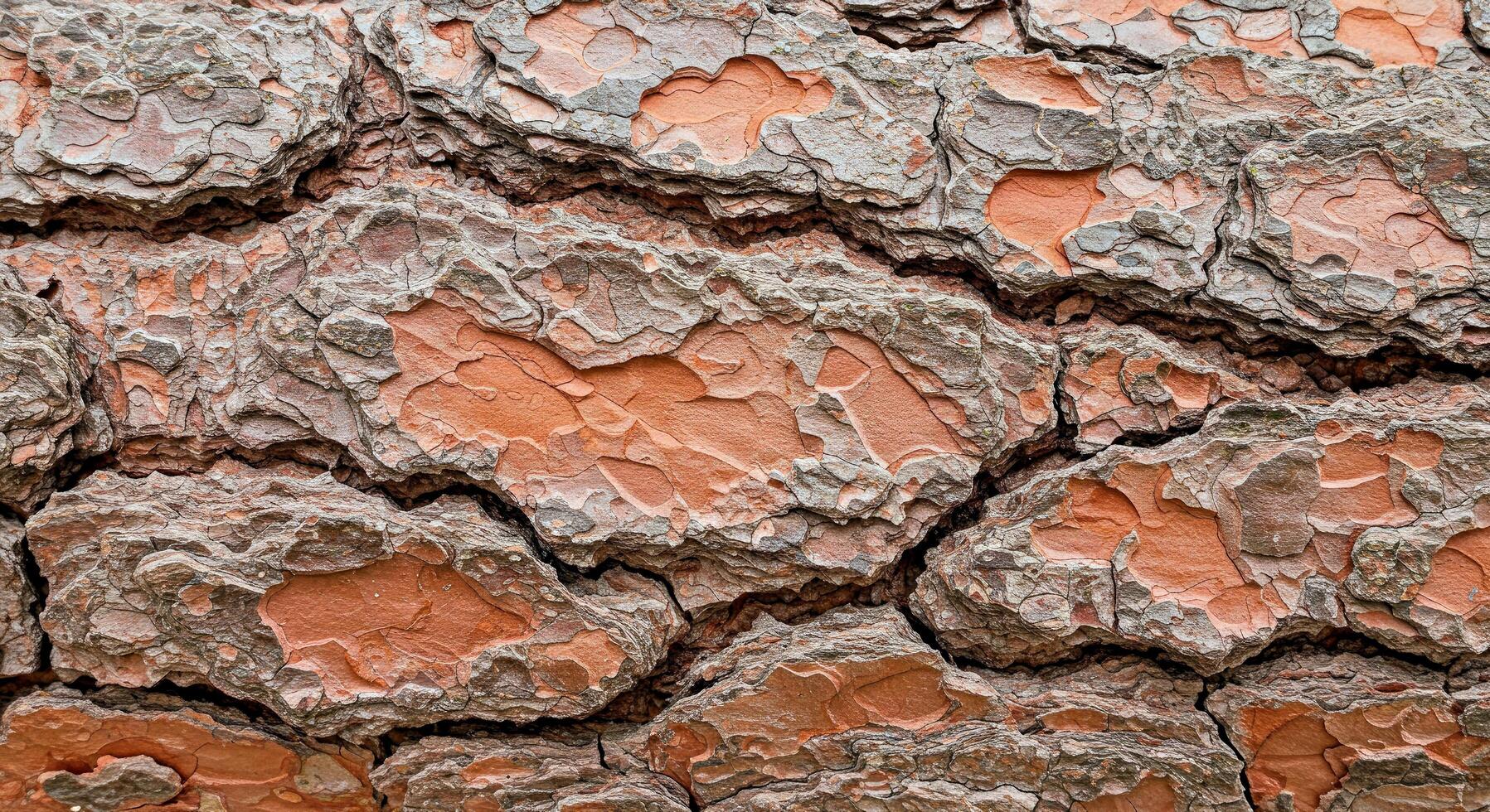 A close up of a tree with a crack in it photo