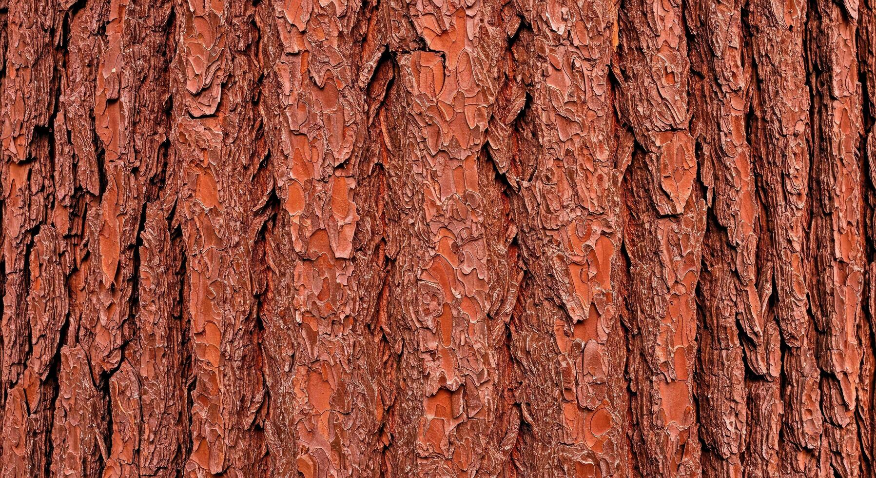 A close up of a tree trunk with red paint photo