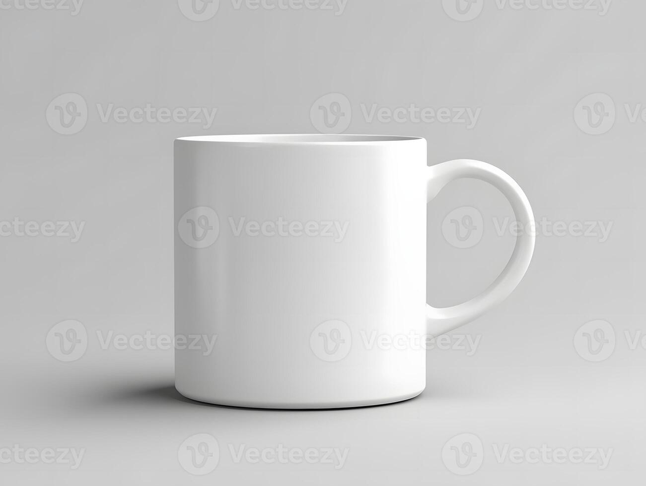 Simple and elegant blank white cup mockup for logo placement and marketing photo