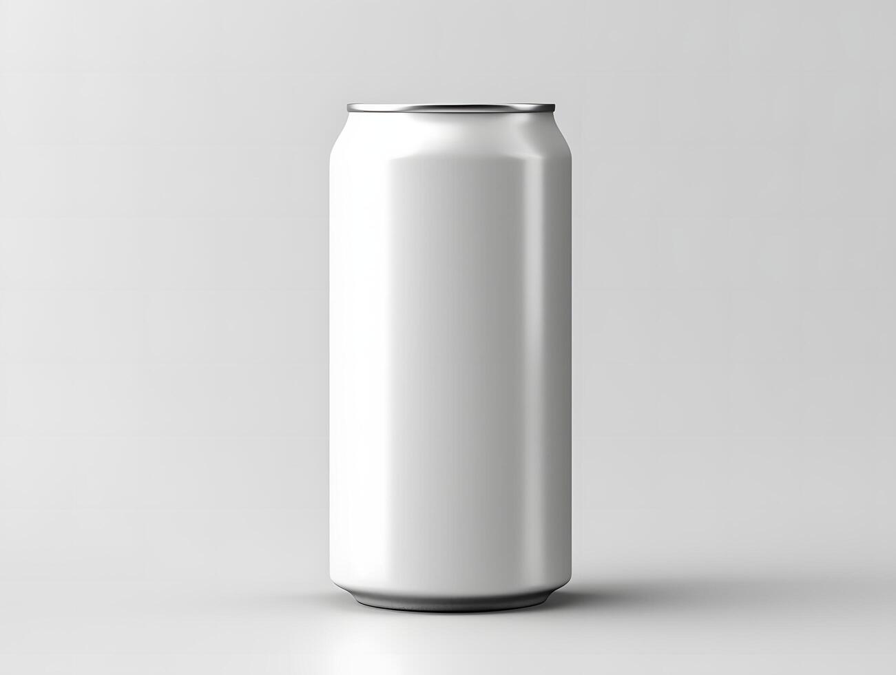 Minimal aluminum can mockup for clean and simple branding photo