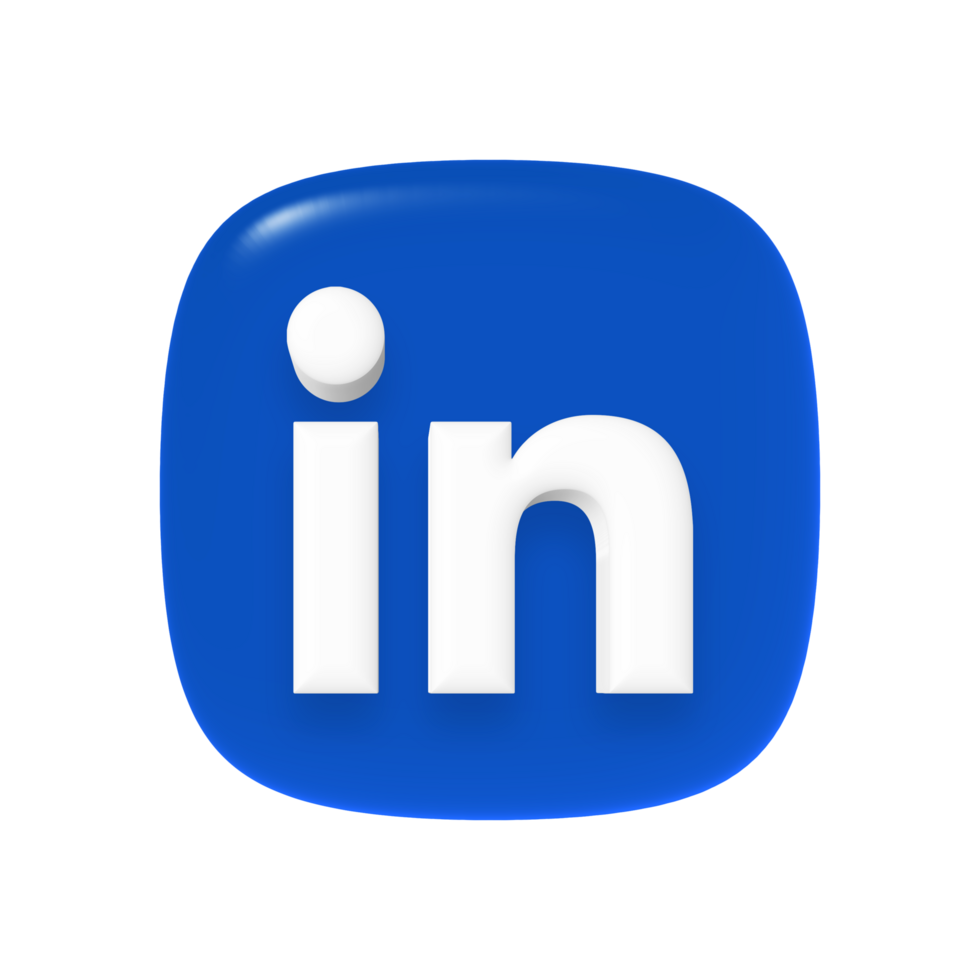 LinkedIn app icon with transparent background png