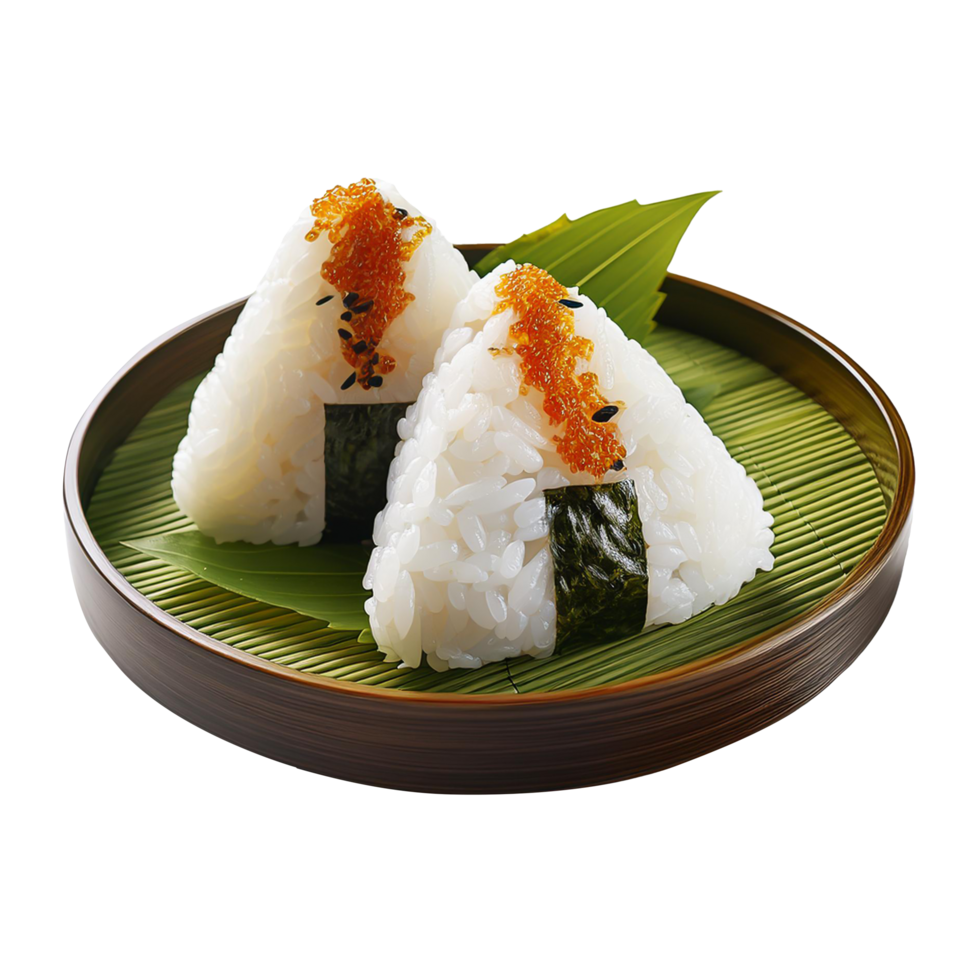 Japanese Food Onigiri on a transparent background png