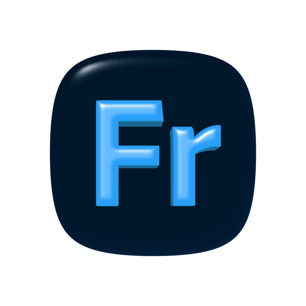 Adobe Fresco logo with transparent background png