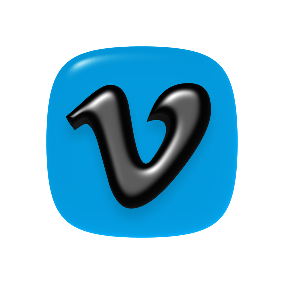 Vimeo app icon with transparent background png