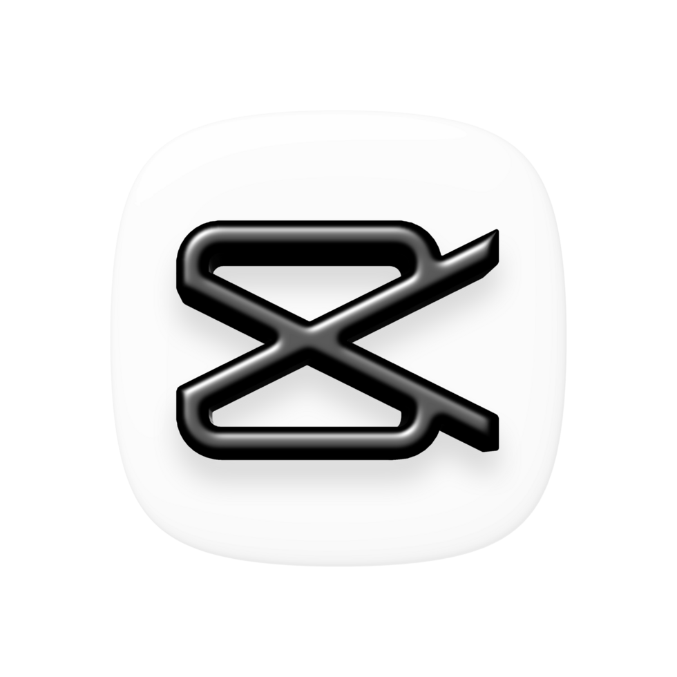 CapCut app icon with transparent background png