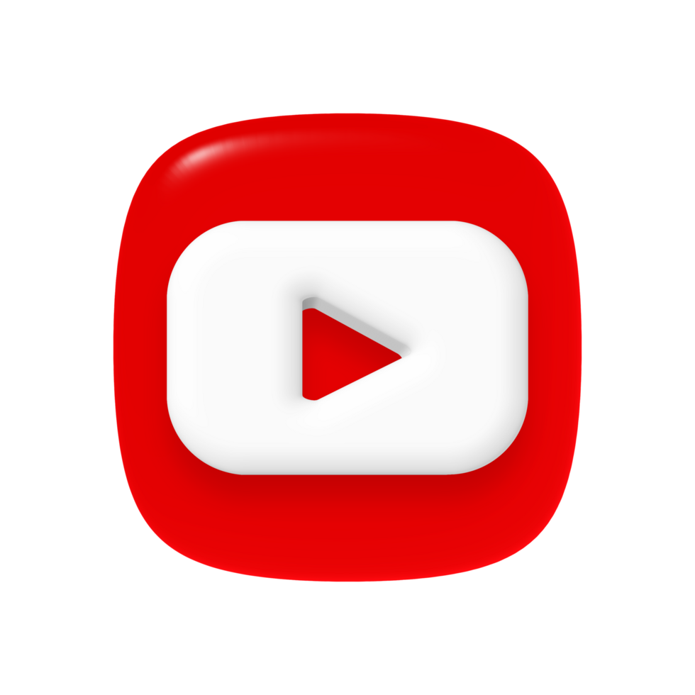 Youtube app icon with transparent background png