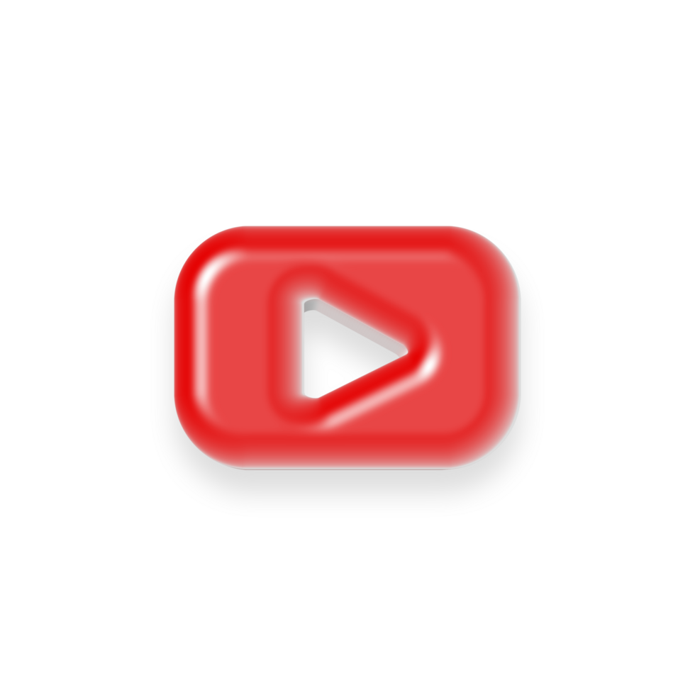 Youtube app logo with transparent background png
