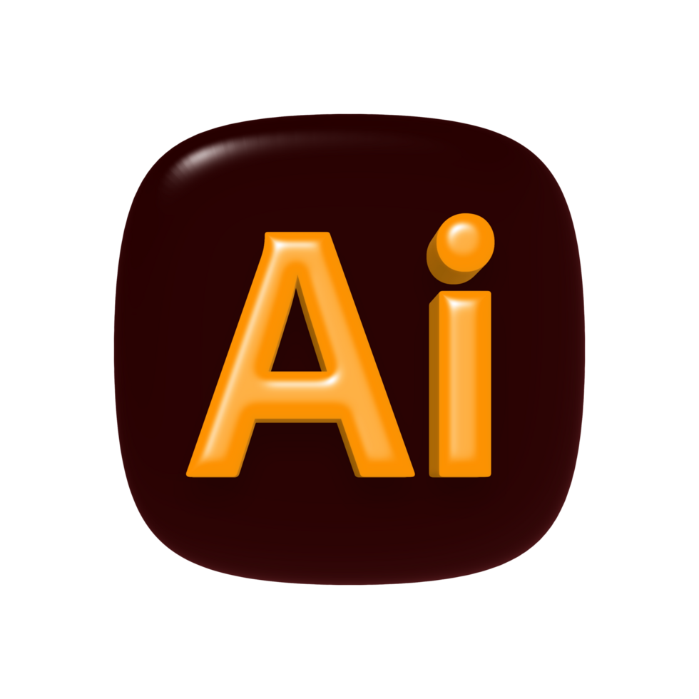 Adobe illustrator logo on a transparent background png