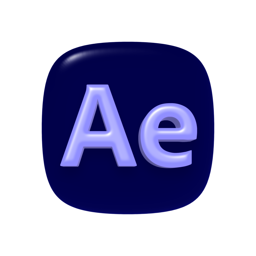 Adobe After Effects logo with transparent background png