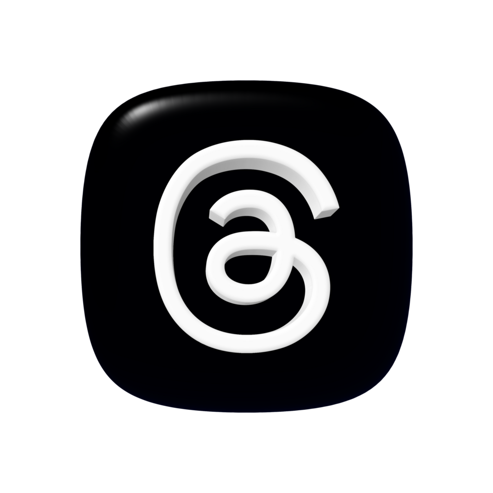Threads app icon on a transparent background png