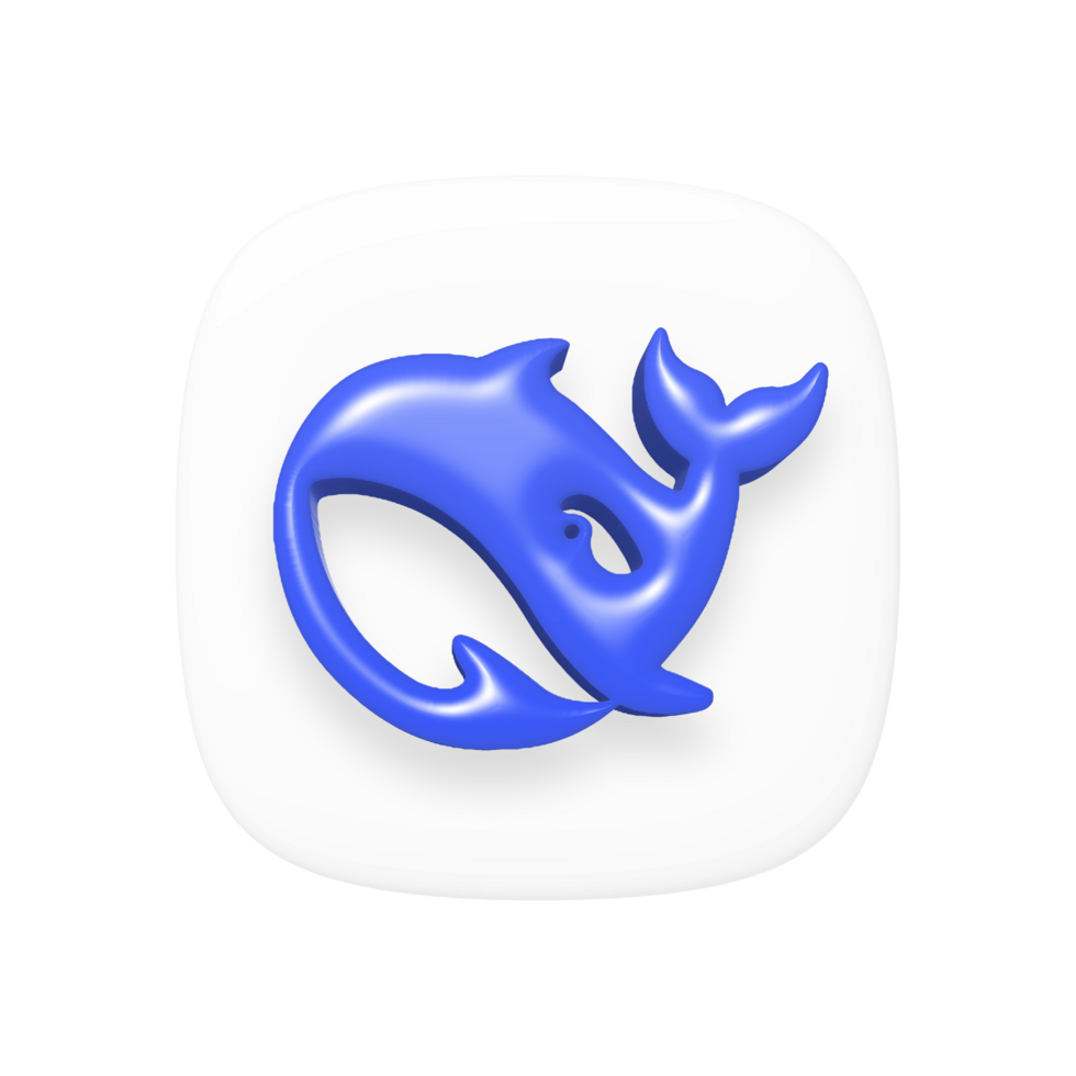 Deepseek app icon on a transparent background png