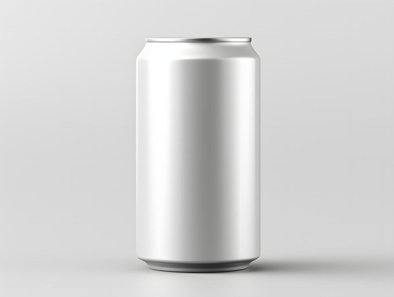 Minimal aluminum can mockup photo