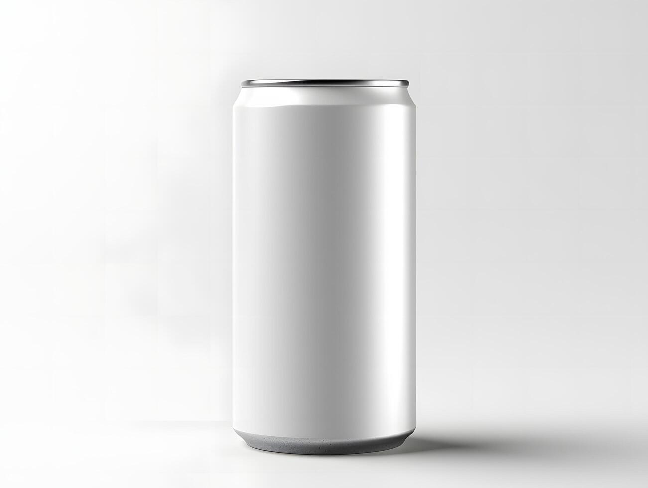 Aluminum can mockup for vintage soda and classic beverage designs photo