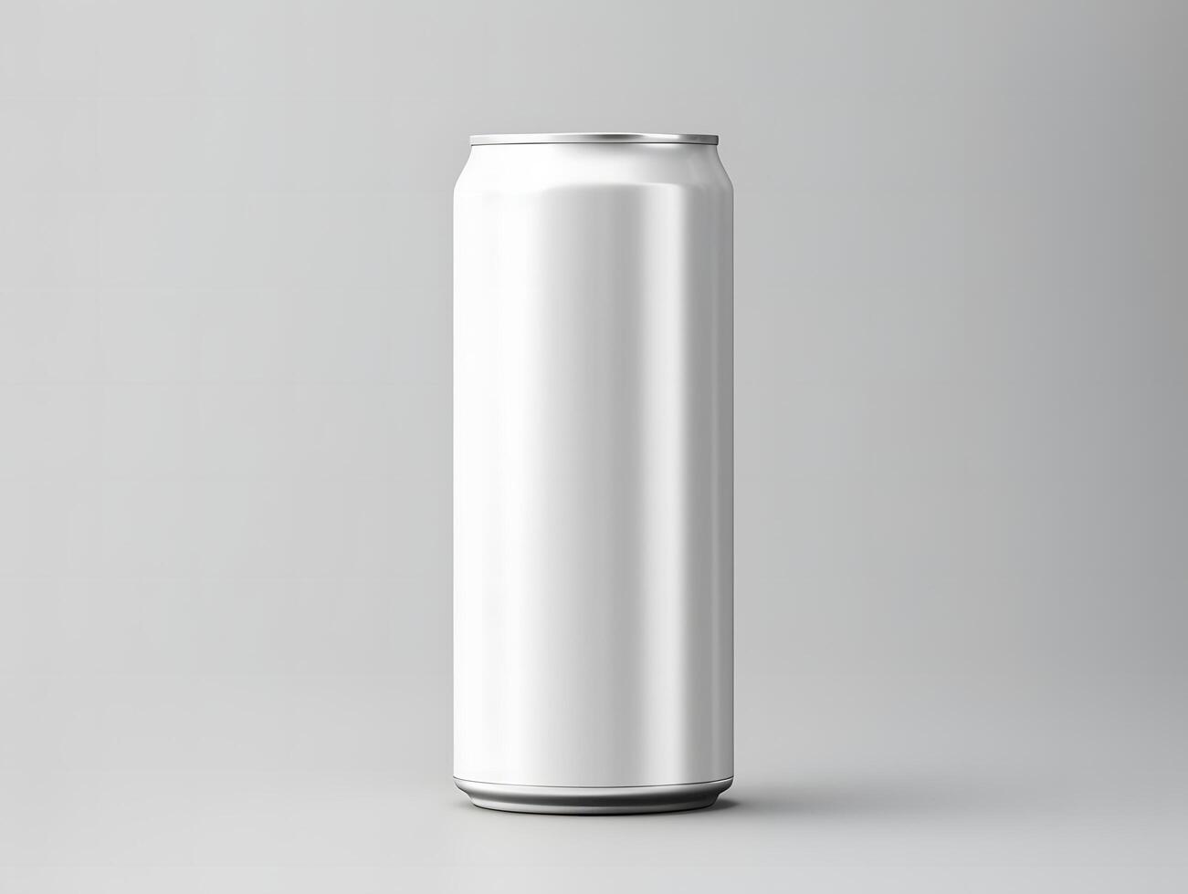 Soda can mockup with customizable metallic effects and branding options photo