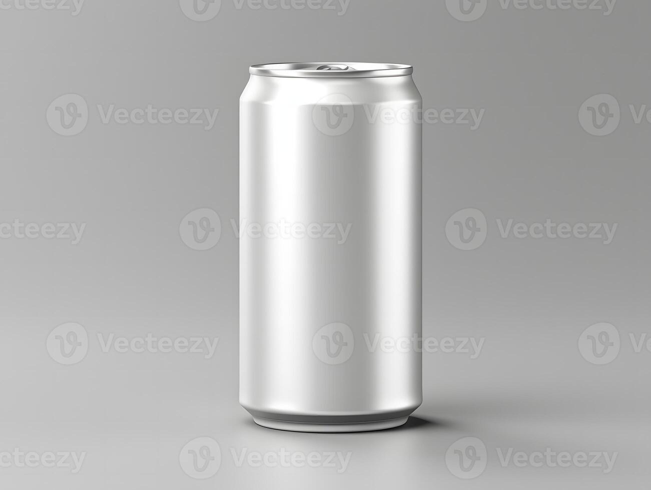 Aluminum can mockup with isolated background photo