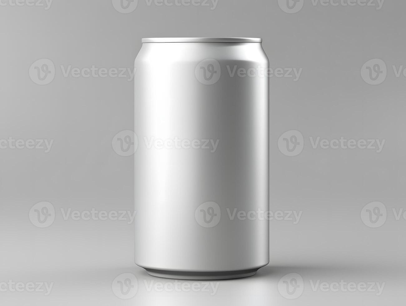 Professional aluminum can mockup for soft drinks, energy drinks, and sparkling water photo