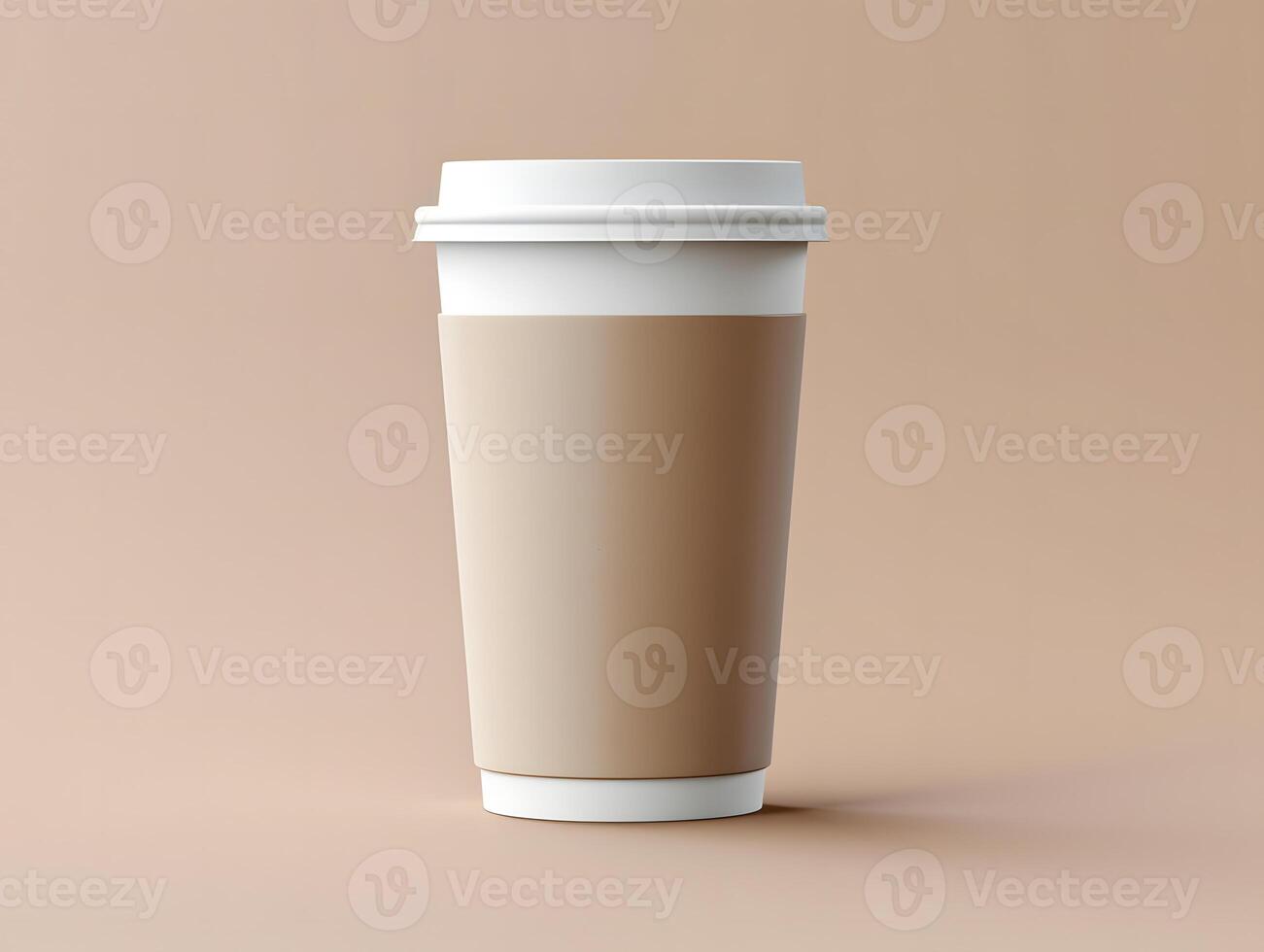 Blank paper coffee cup mockup photo