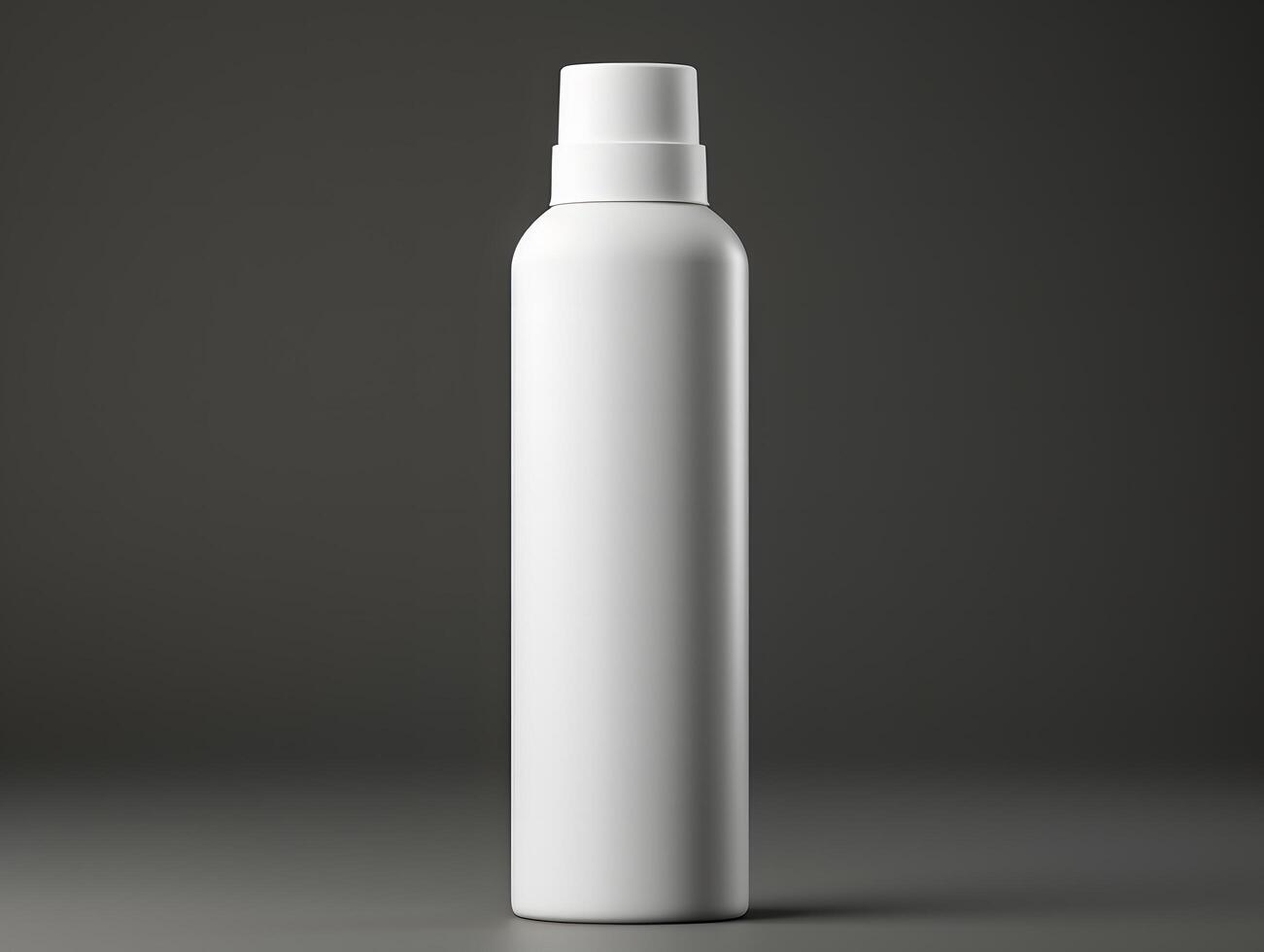 Sleek and simple blank deodorant spray bottle mockup for branding photo