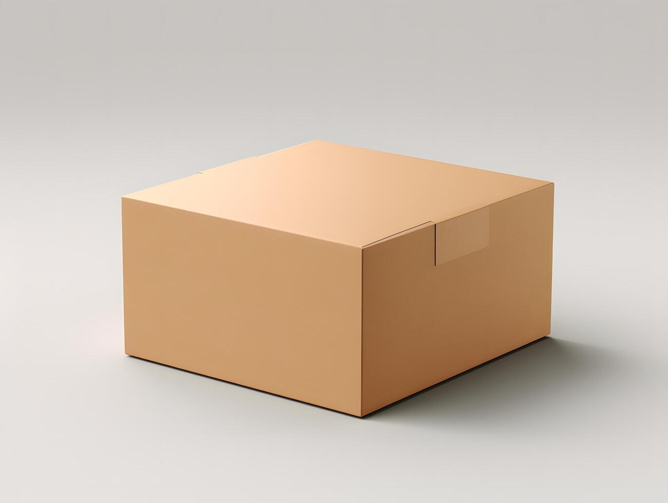 A cardboard box on a white background photo