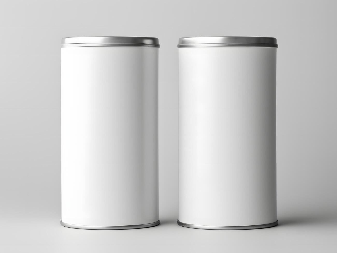Professional paper tube can mockup for branding photo