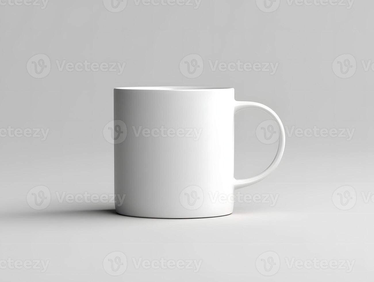 High resolution white cup mockup on an isolated background photo