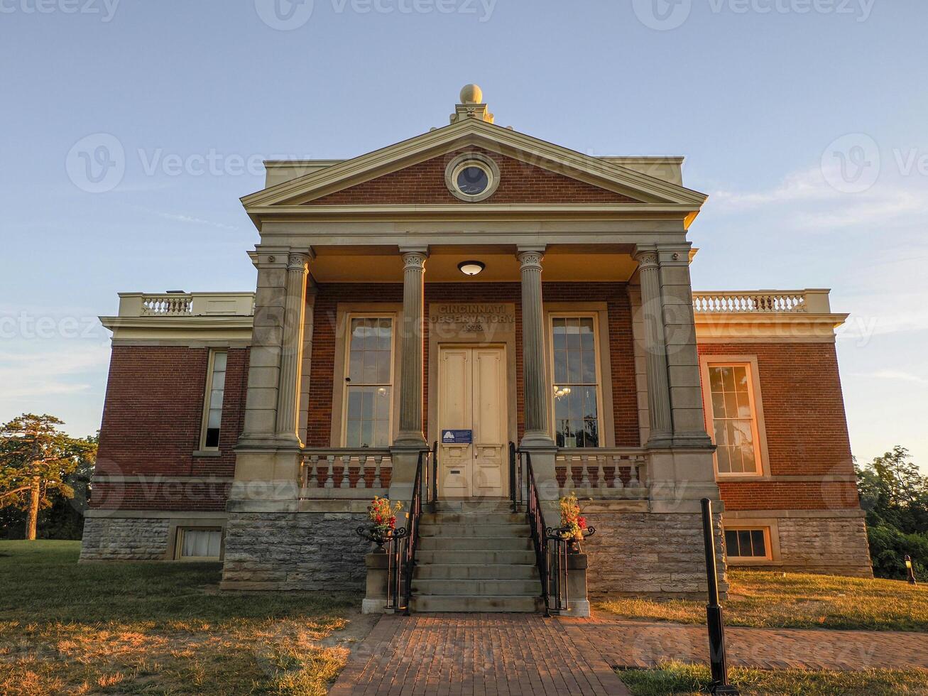 Cincinnati historical observatory after sunrise view photo