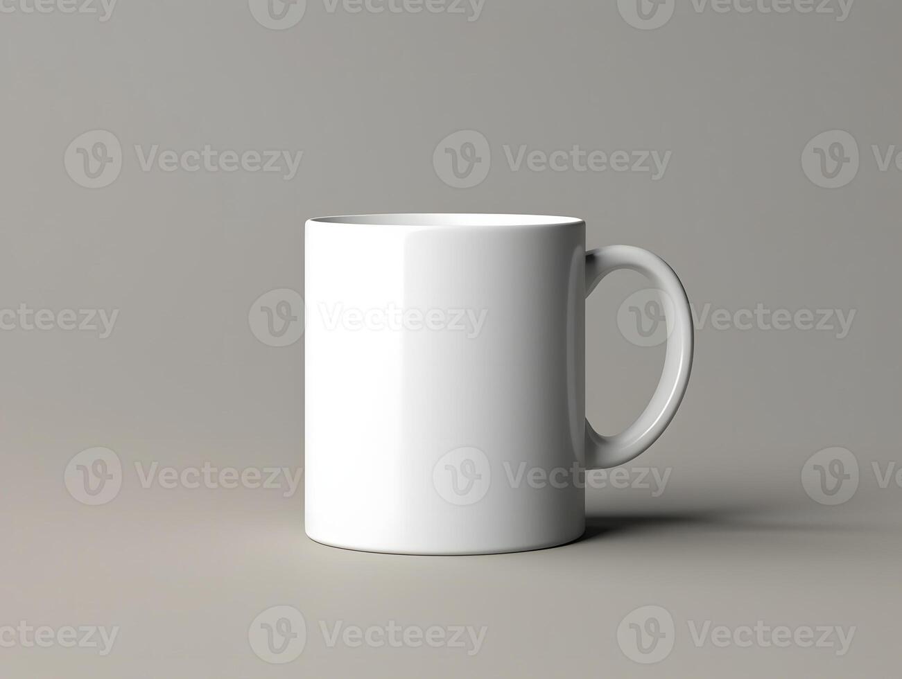 Empty white drink cup mockup with a clean and modern design photo