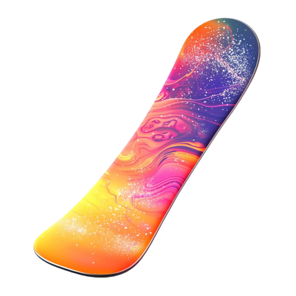 Realistic Surfboard Isolated on Transparent Background png