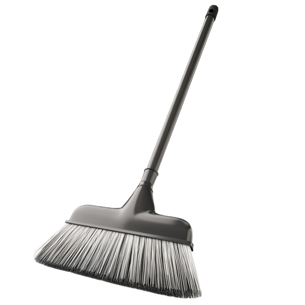Classic Straw Broom with Wooden Handle png