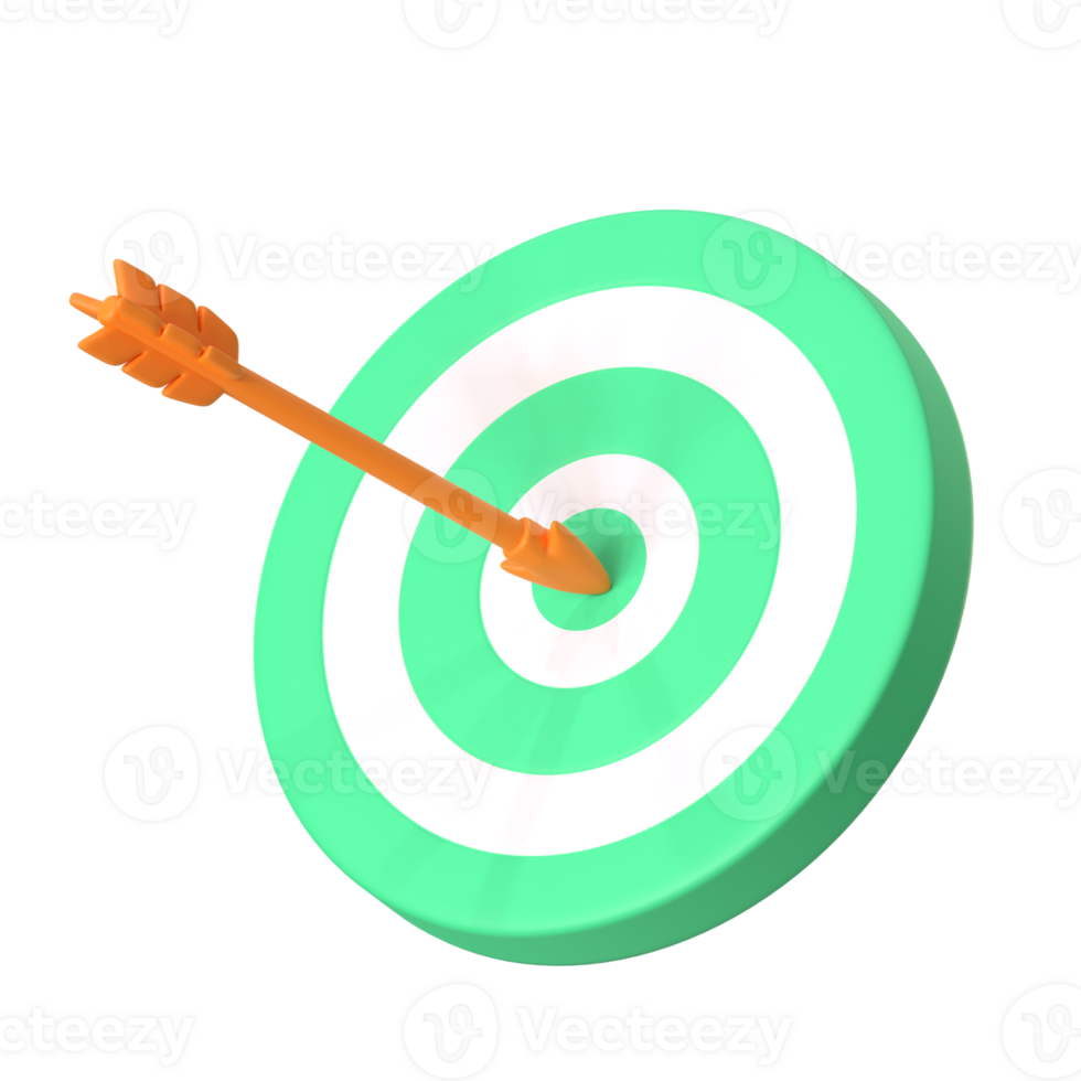 Target Bulleye 3D Illustration png