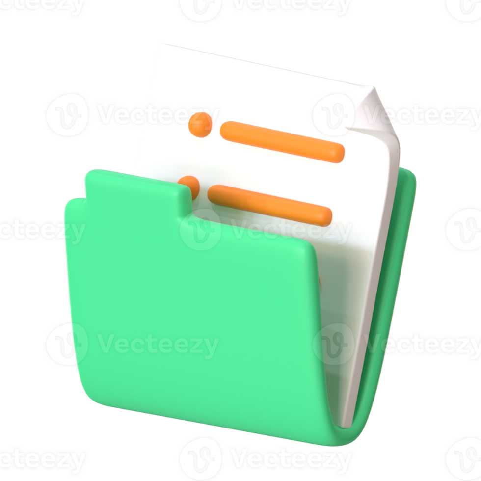 Report file 3D Illustration png