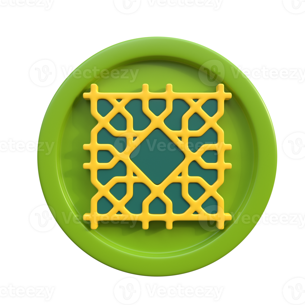 Mosaic 3D element illustration png