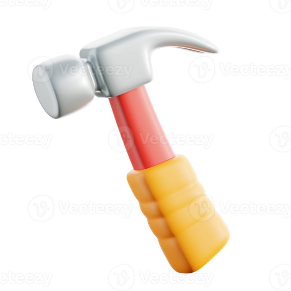 Hammer 3D element illustration png