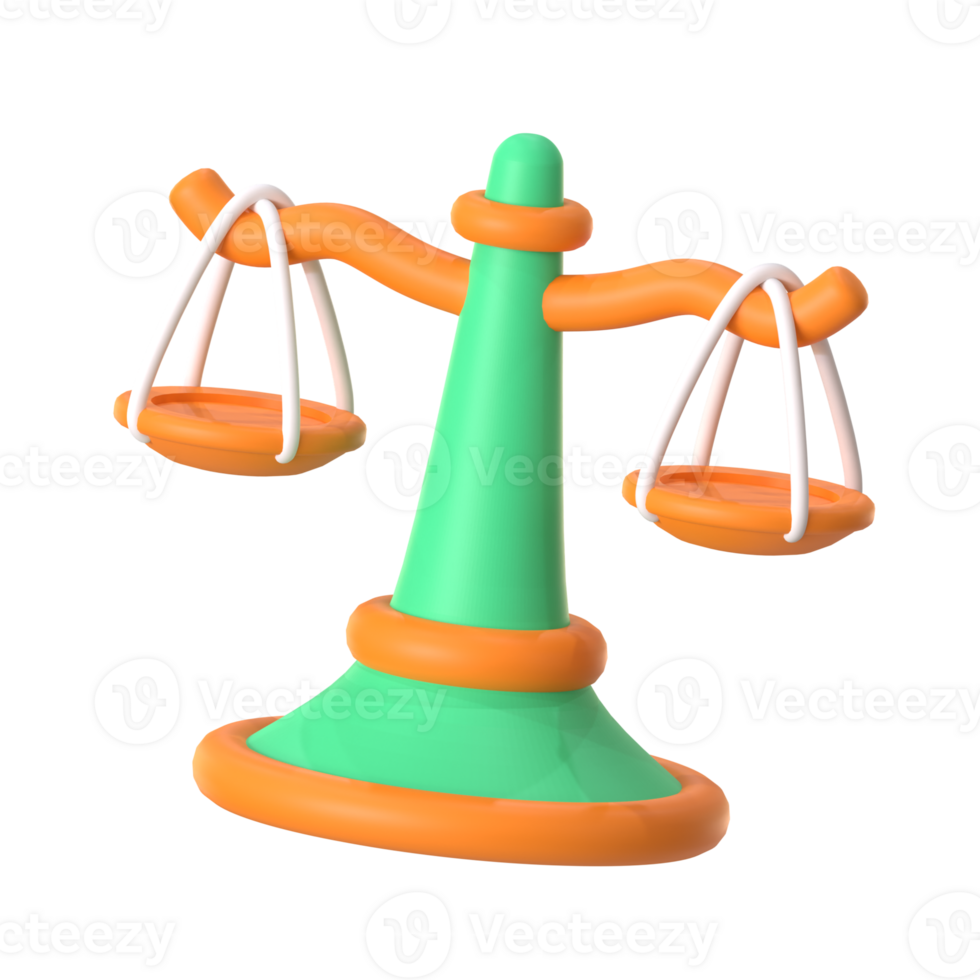Law 3D element illustration png