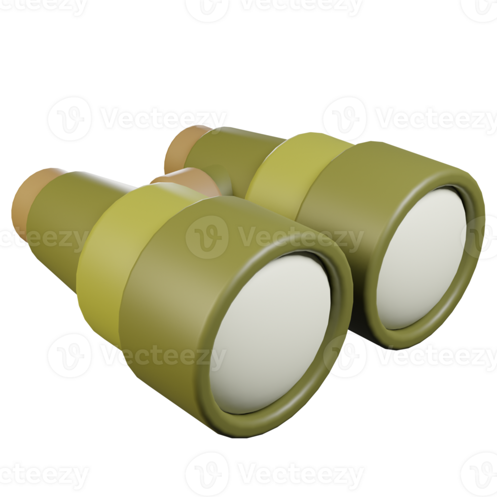 binoculars 3D element illustration png