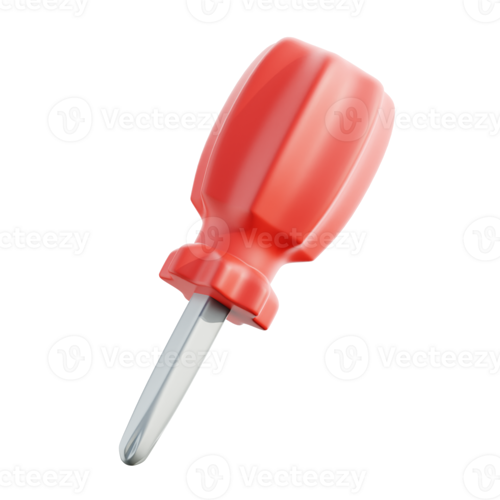 Screwdrive 3D element illustration png