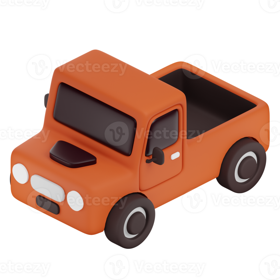 Pickup 3D element illustration png
