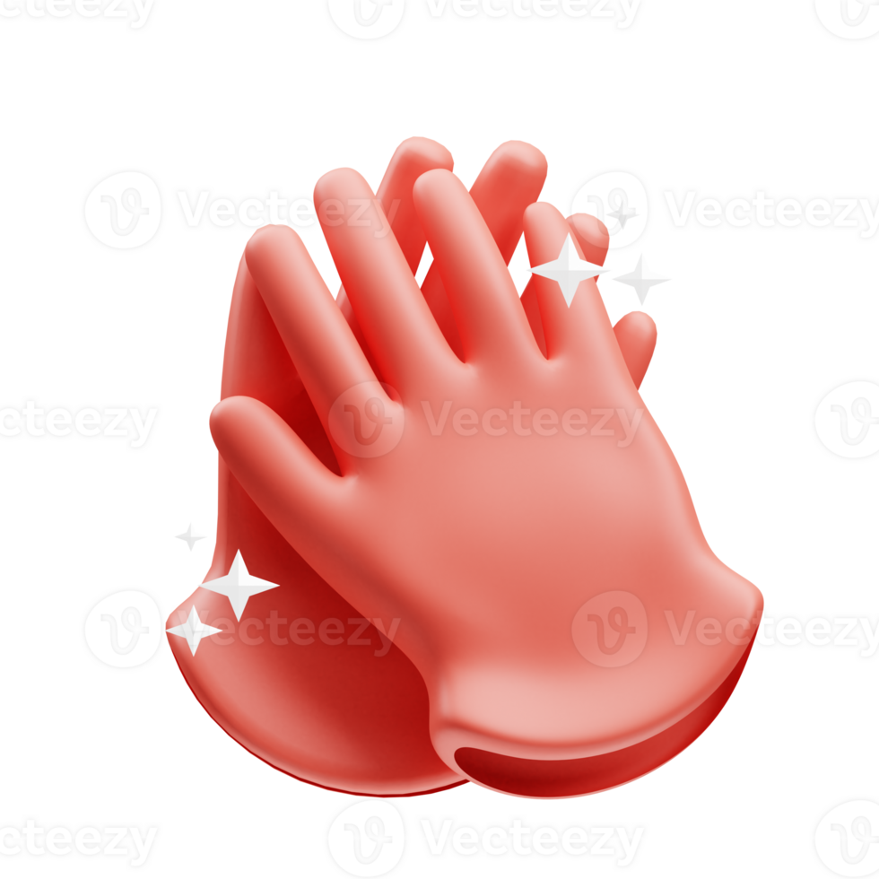 hand gloves 3D element illustration png