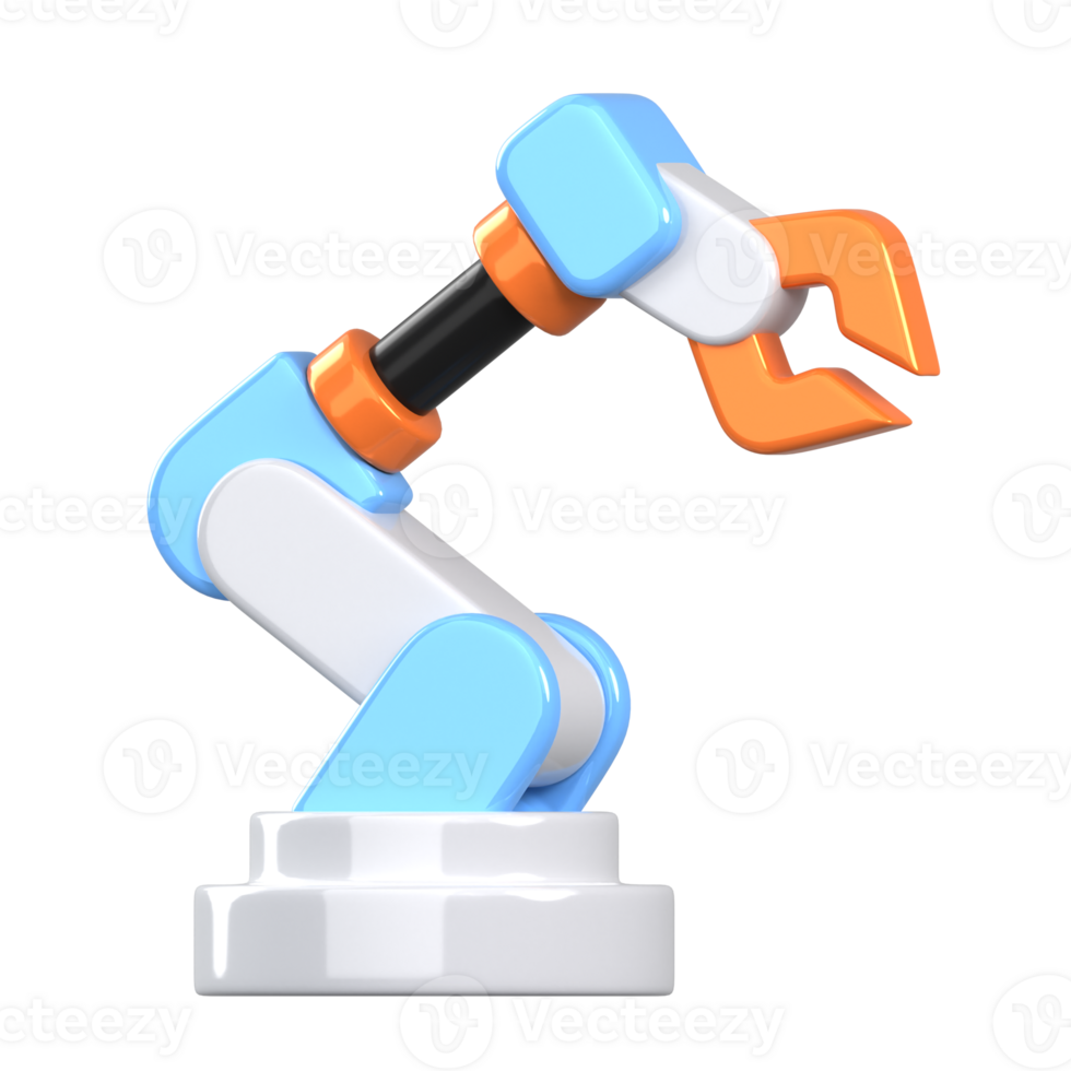 Robotic Arm 3D element illustration png