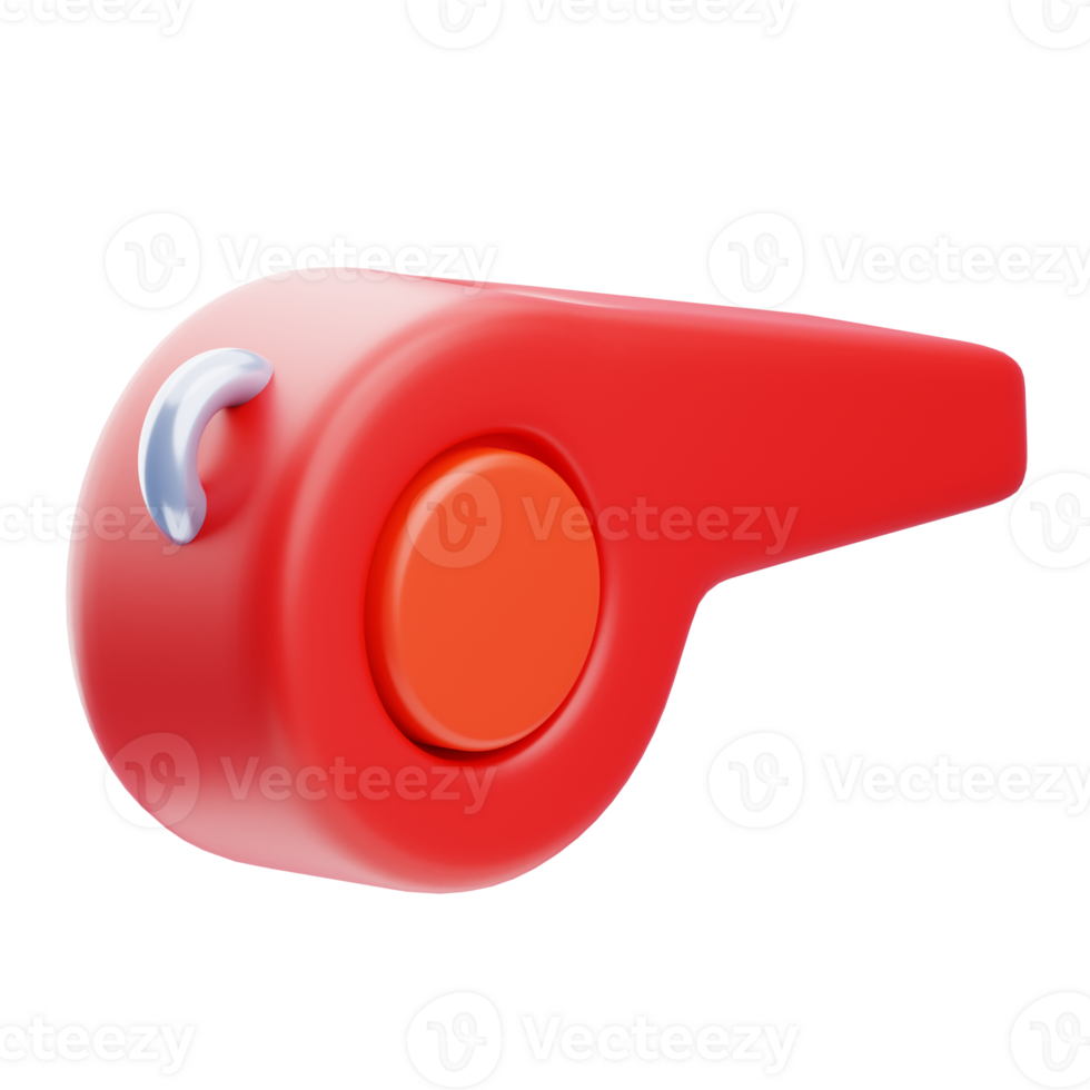 Whistle 3D illustration png