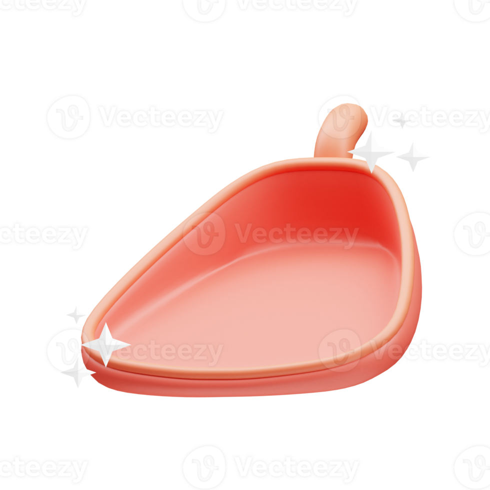 dustpan garbage 3D element illustration png
