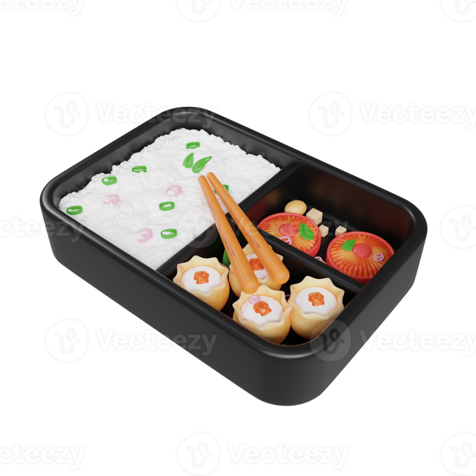 Bento 3D element illustration png