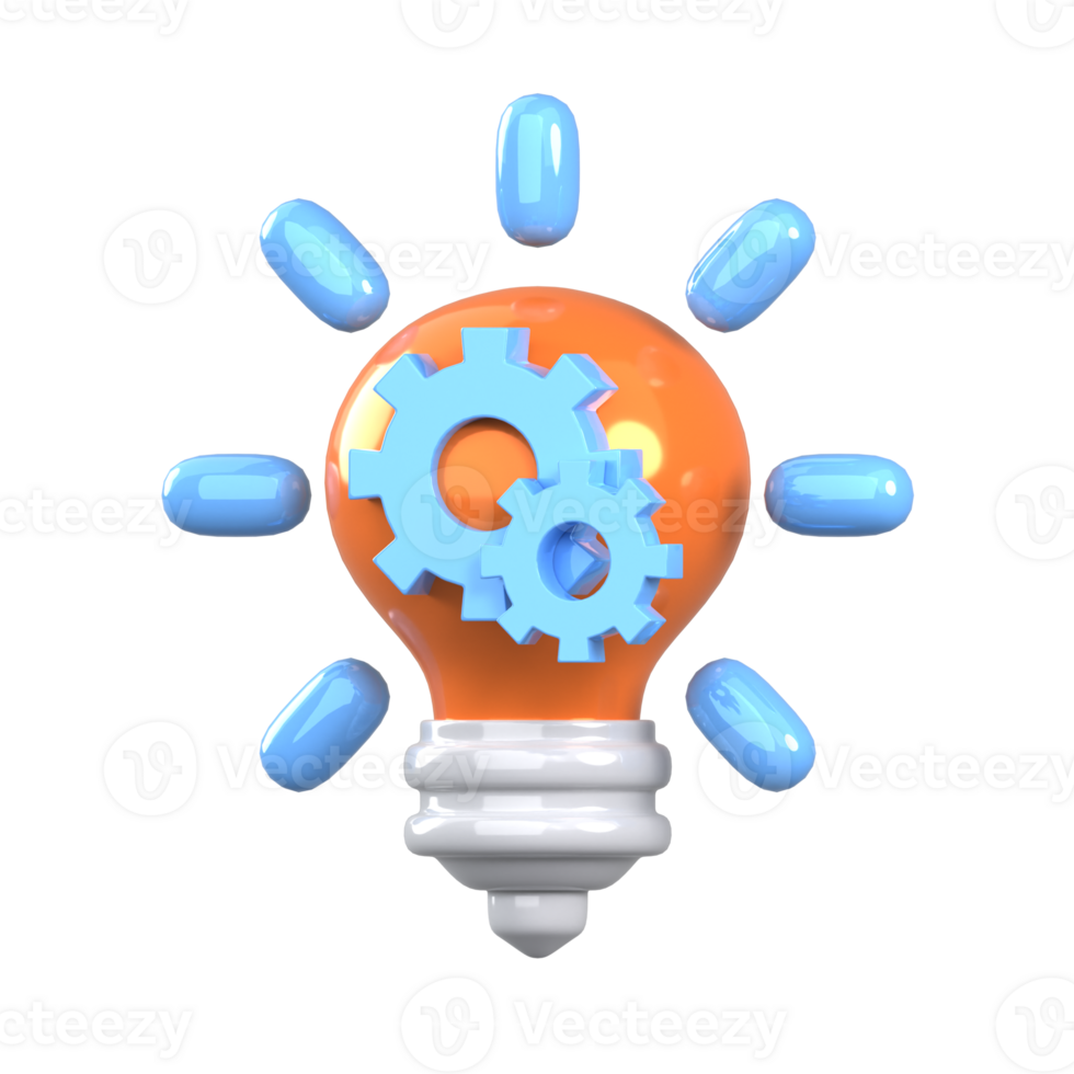 Innovation 3D element illustration png